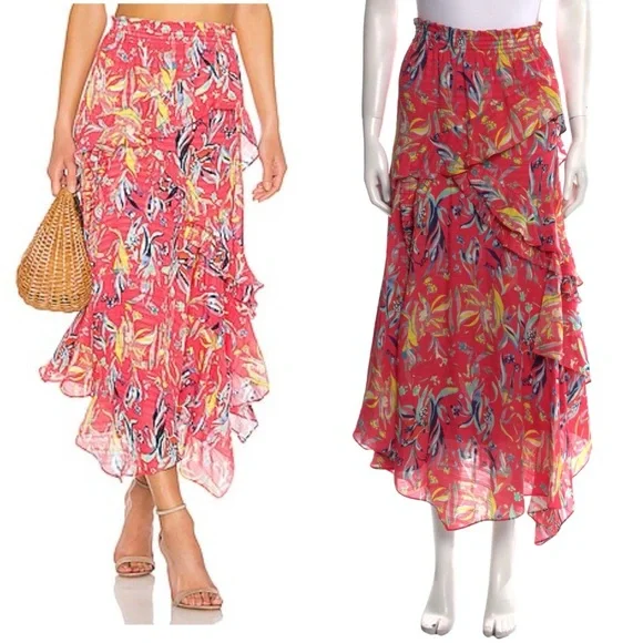 Tanya Taylor Teresa midi skirt 2 - Picture 2 of 6